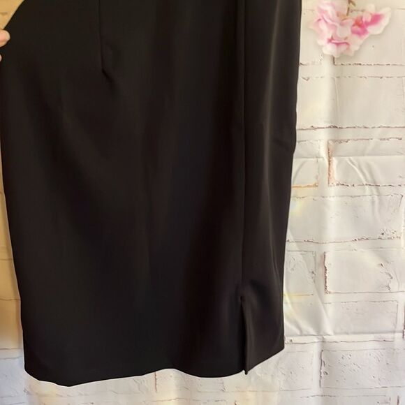 NWT OLIA Anthropologie LITTLE BLACK SHOULDER DRESS S - Picture 4 of 9